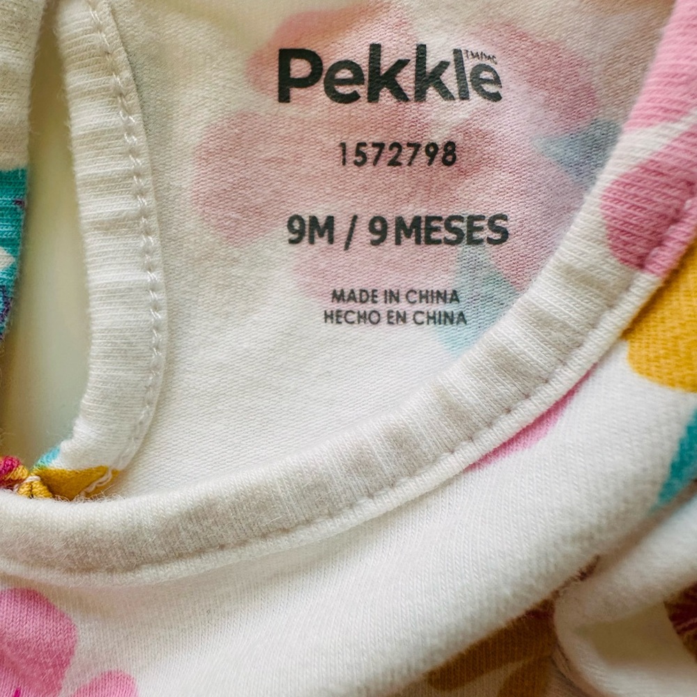 Pekkle floral summer dress. Size 9 months - Picture 3 of 3